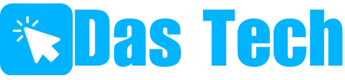 Das Tech Markenlogo in blau
